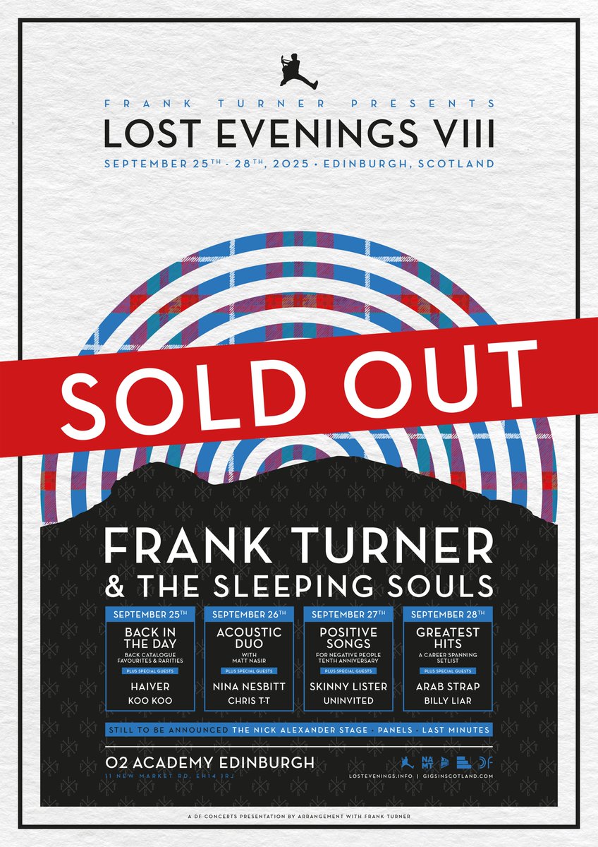 Wow! That was super quick. Lost Evenings VIII is now officially SOLD OUT!
Sorry to those who missed out but to those who have bagged some tickets - we look forward to seeing you there in September!