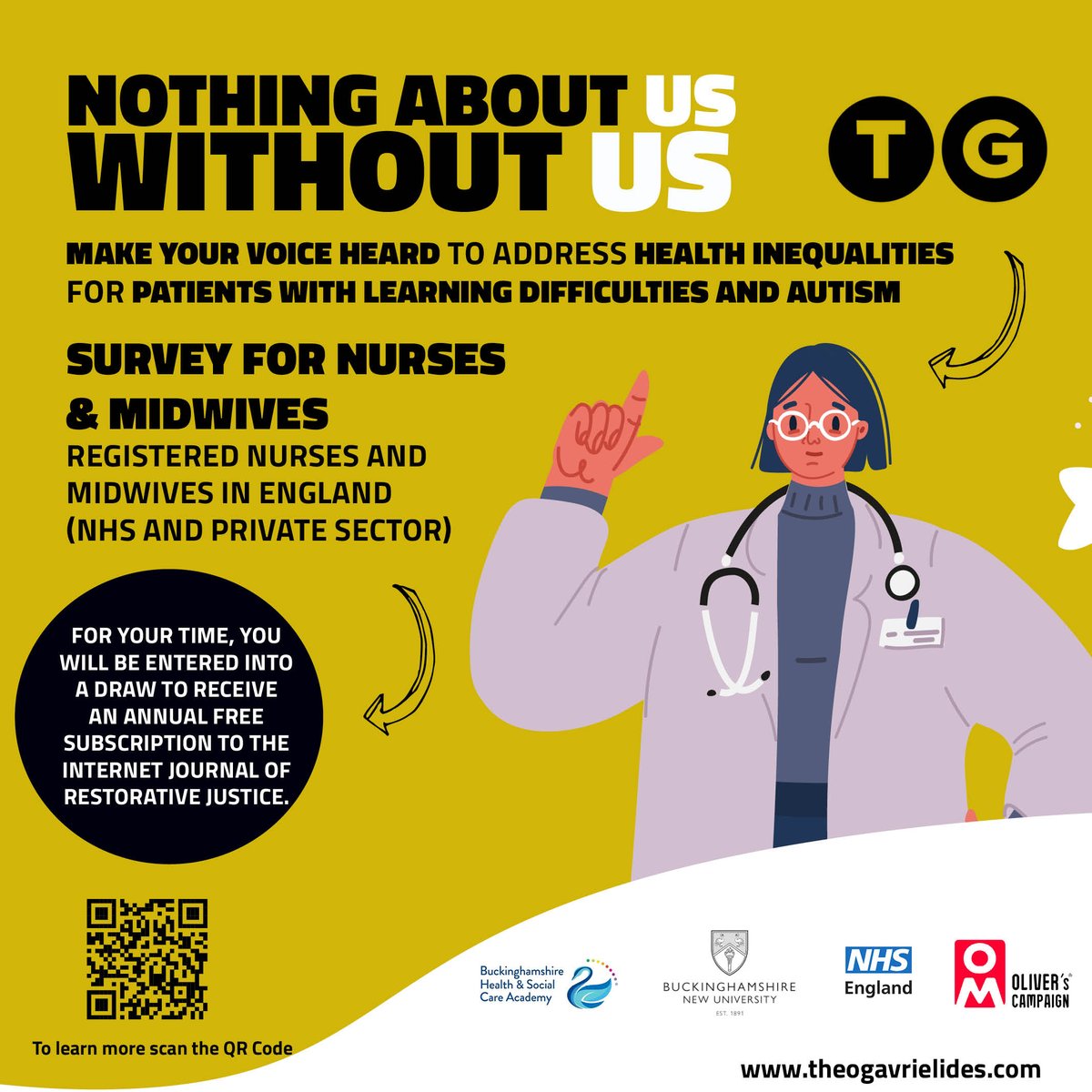 Please consider sharing these very important and necessary surveys with your networks! You could be the difference in the health outcomes for a person with learning disabilities/autism!