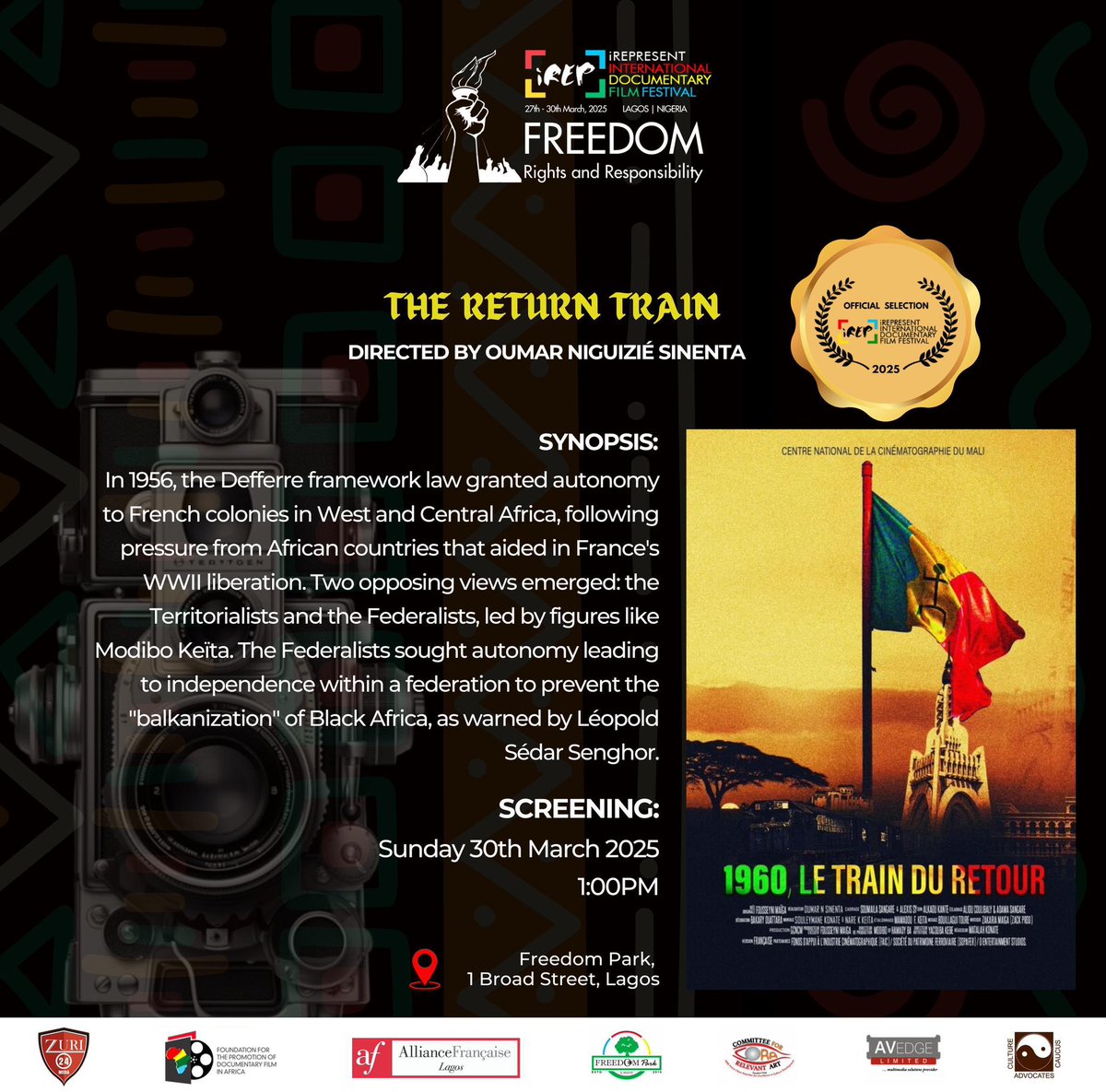 The lens that captures reality. 📽️✨ 
Discover powerful documentaries that reflect the world as it is—and as it could be. 

Be there! 

#FreedomRightsResponsibility
#15YearsOfIREP #IREP2025