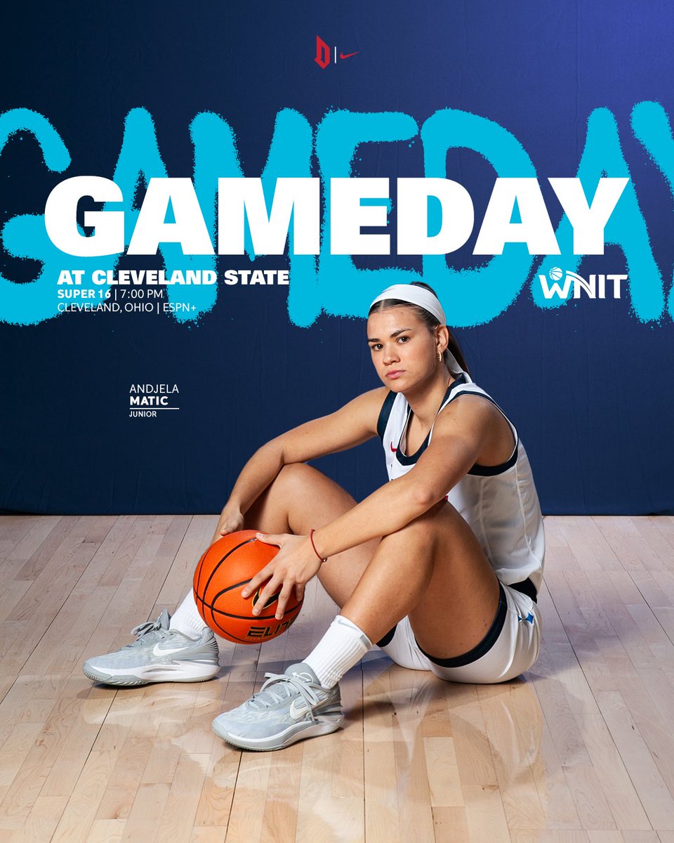 The Super 16.  

🏀: at Cleveland State
🕖: 7PM
📍: Cleveland, OH
📊: bit.ly/4ceeEh2
💻: ESPN+ ➡️ bit.ly/4iKT8mc

#GoDukes | #WNIT