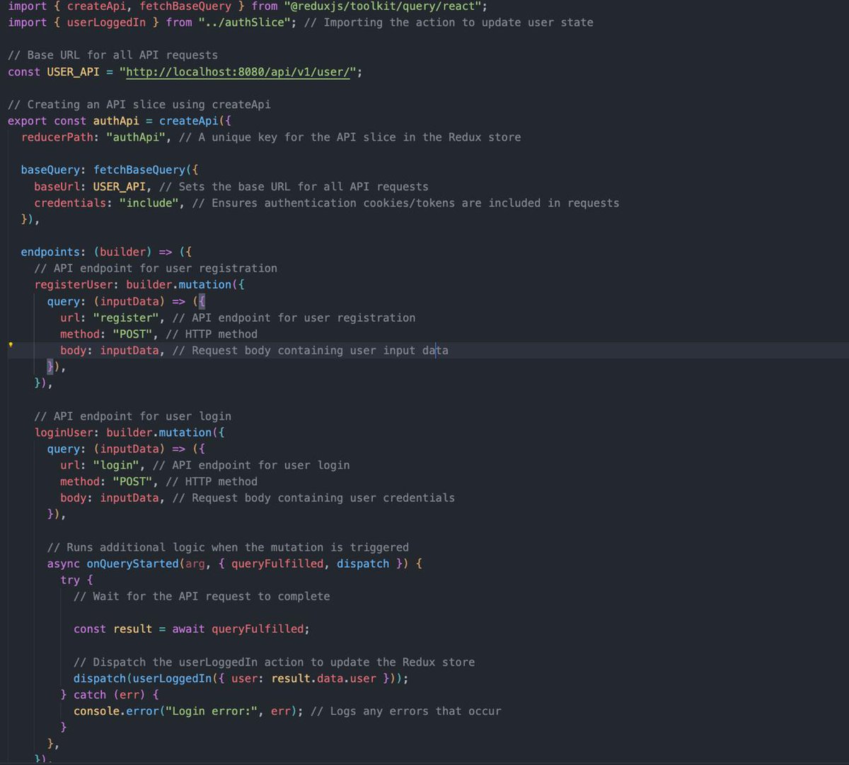 Anshul_For_X's tweet image. Leveled up my Redux skills! 🚀

✅ Used createApi from RTK Query for auth
✅ onQueryStarted updates Redux on login
✅ Auto state updates after login!

RTK Query makes API calls easy! 🔥 #Redux #RTKQuery