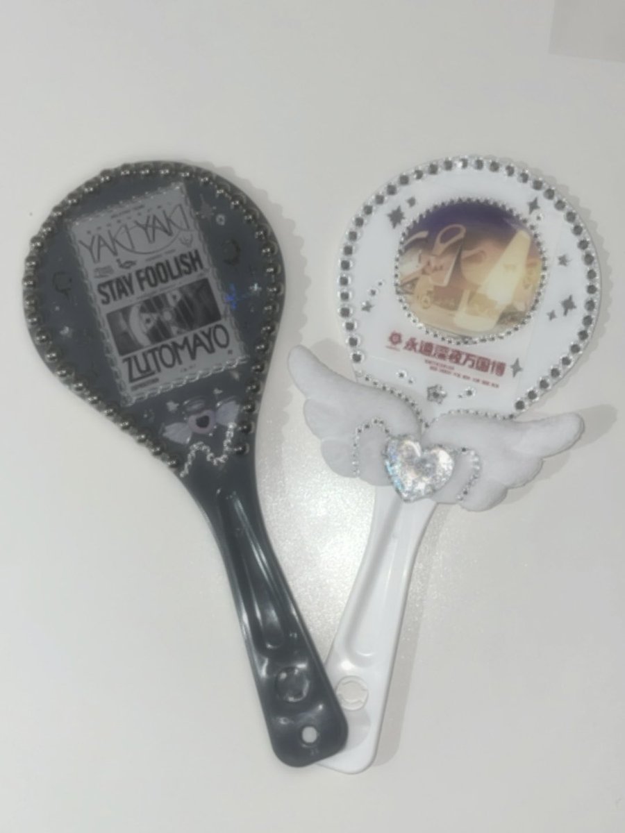 しゃもじデコしたー！！！かわいい！天使の羽໒꒱·̩͙⋆.✧·˚⌖. ꙳