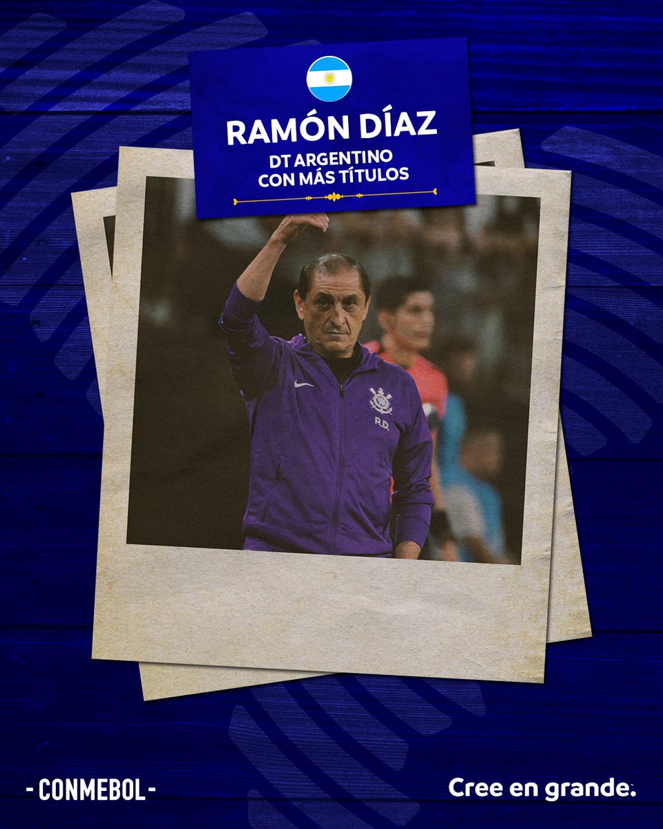 Un DT histórico del fútbol sudamericano 👏🏻🇦🇷

Um técnico histórico do futebol sul-americano 🏆

#CreeEnGrande | #AcrediteSempre