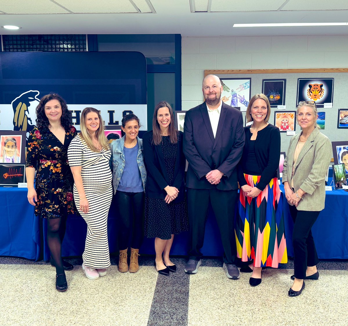 The All Stars that make RIH ART happen!  Thanks to all that came out to the Opening of the District Art Exhibition last night. If you missed it, the show is up until 4/22.