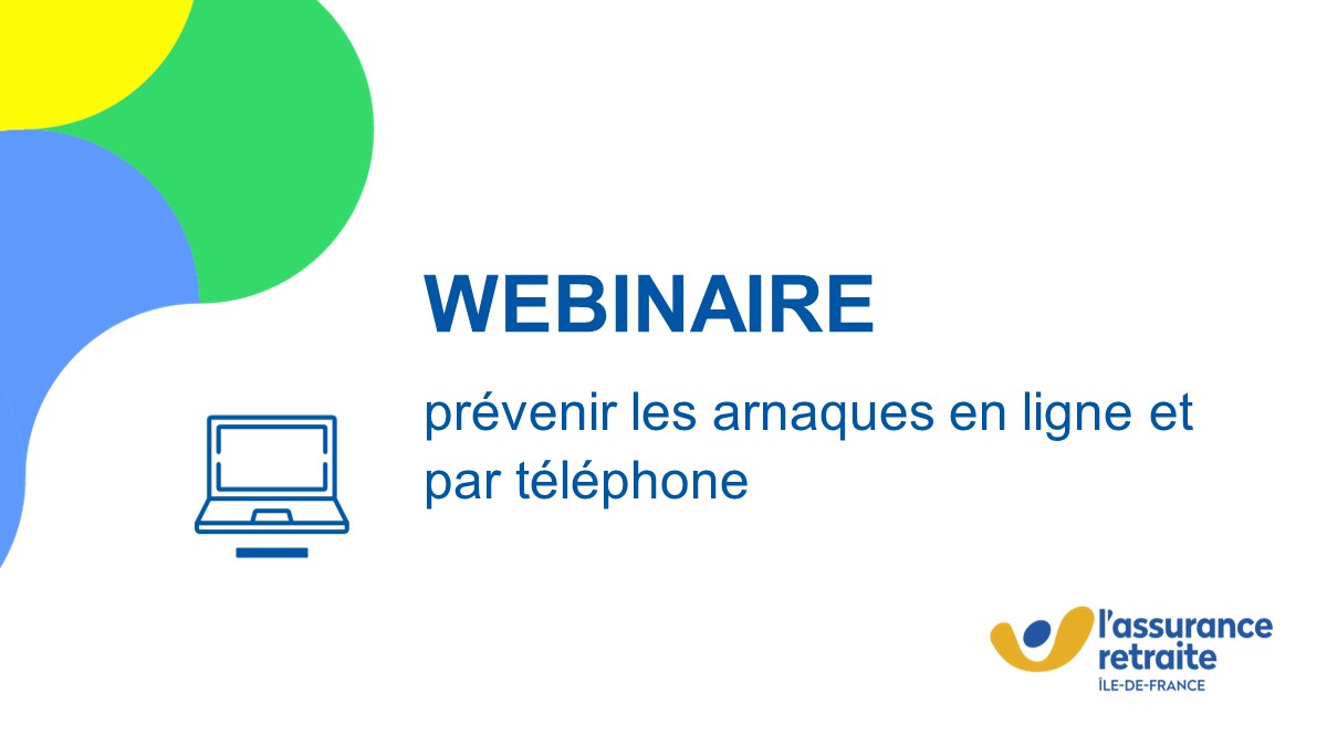 💻 #LAssuranceRetraiteIDF organise un webinaire le 1er avril afin de donner les clés pour identifier et éviter les arnaques en ligne et par téléphone. Infos et inscription ➡️ bit.ly/3QPuzs7
#Prévention #Fraude