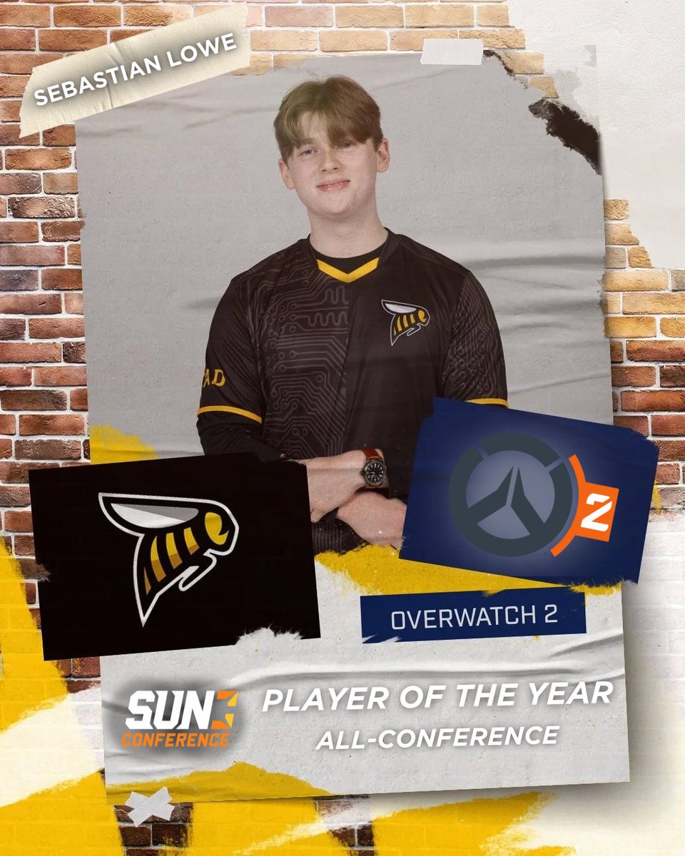 Congrats to Sebastian Lowe on being named All Conference and Player of the Year for <a href="/SunConference/">The Sun Conference</a>