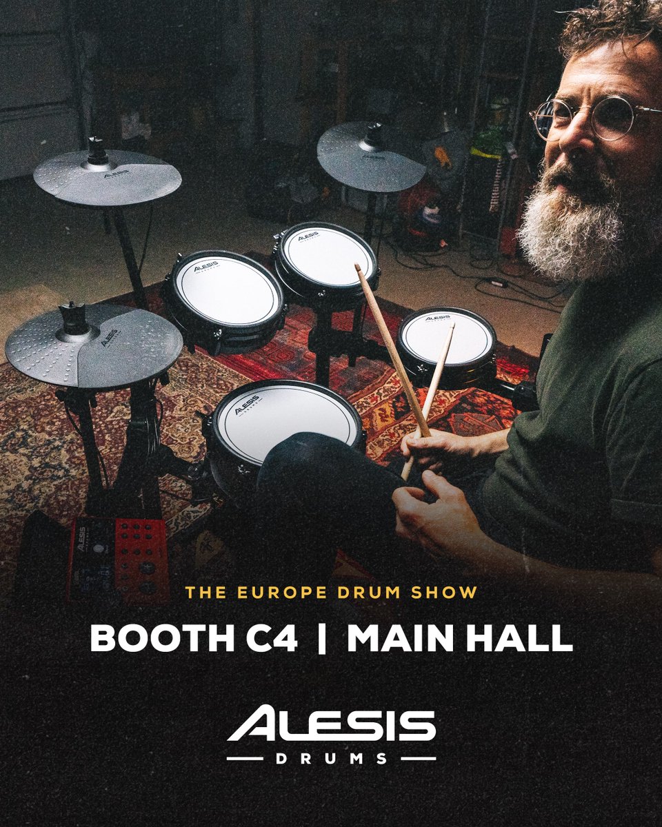 We're en route to The <a href="/EuropeDrumShow/">TheEuropeDrumShow</a>!  Come by our booth on March 29th and 30th to meet the team, try a new kit, and check out all of our latest and greatest drumming gear. ➡️ theeuropedrumshow.com

#TheEuropeDrumShow #AlesisDrums
