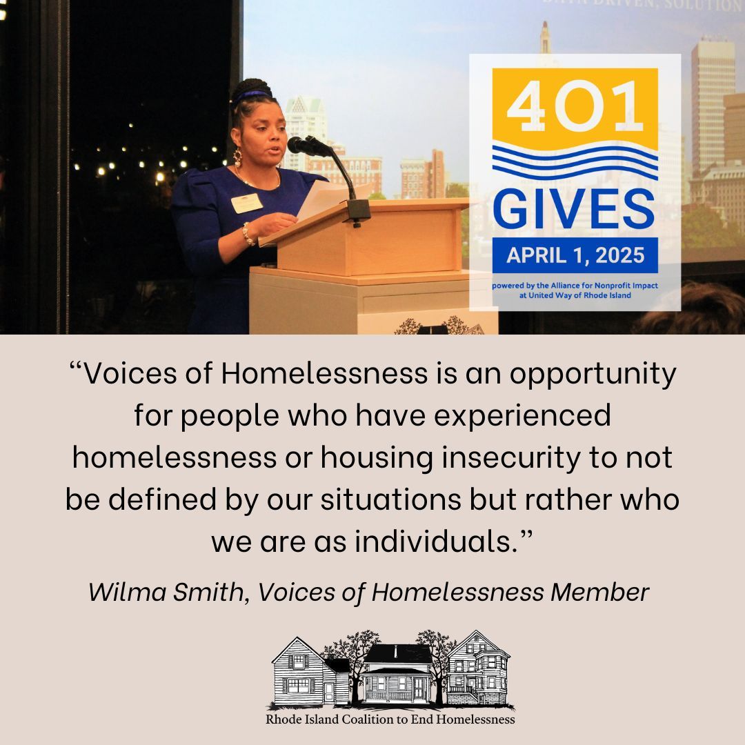 The Coalition's Voices of Homelessness (VOH) is made up of constituent advocates like Wilma, who focus their efforts on sharing their own respective stories and their experiences with homelessness and the homelessness system in the state. This 401Gives, support VOH. #401gives