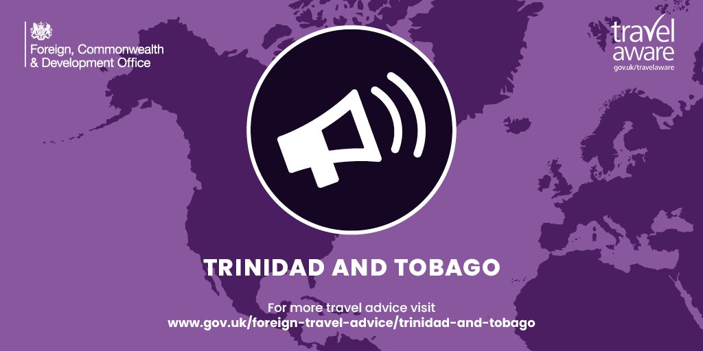 FCDOtravelGovUK's tweet photo. Read our latest travel advice for #TrinidadandTobago with new information that consensual same-sex activity between men is now a crime punishable by up to five years imprisonment: https://t.co/LnFMsuv3vz https://t.co/IJ2UJ3l9sG