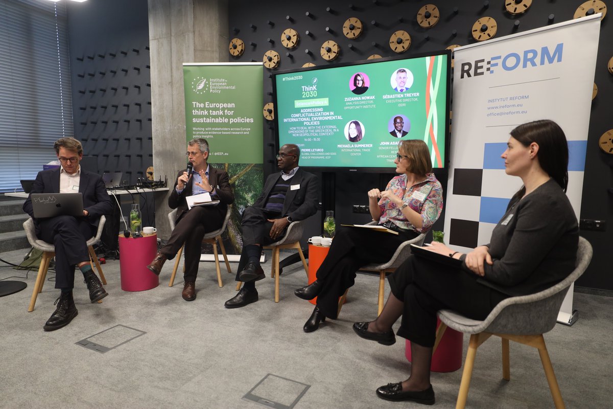 Instytut Reform (@ireform_eu) on Twitter photo "Addressing conflictualization in international environmental policies - How to deal with the external dimensions of the Green Deal in a new geopolitical context?". Interactive workshop moderated by
<a href="/pierre_leturcq/">Pierre Leturcq</a>, Head of Programme, Global Challenges and SDGs <a href="/IEEP_eu/">IEEP - Institute for European Environmental Policy</a>. "Addressing conflictualization in international environmental policies - How to deal with the external dimensions of the Green Deal in a new geopolitical context?". Interactive workshop moderated by
<a href="/pierre_leturcq/">Pierre Leturcq</a>, Head of Programme, Global Challenges and SDGs <a href="/IEEP_eu/">IEEP - Institute for European Environmental Policy</a>.