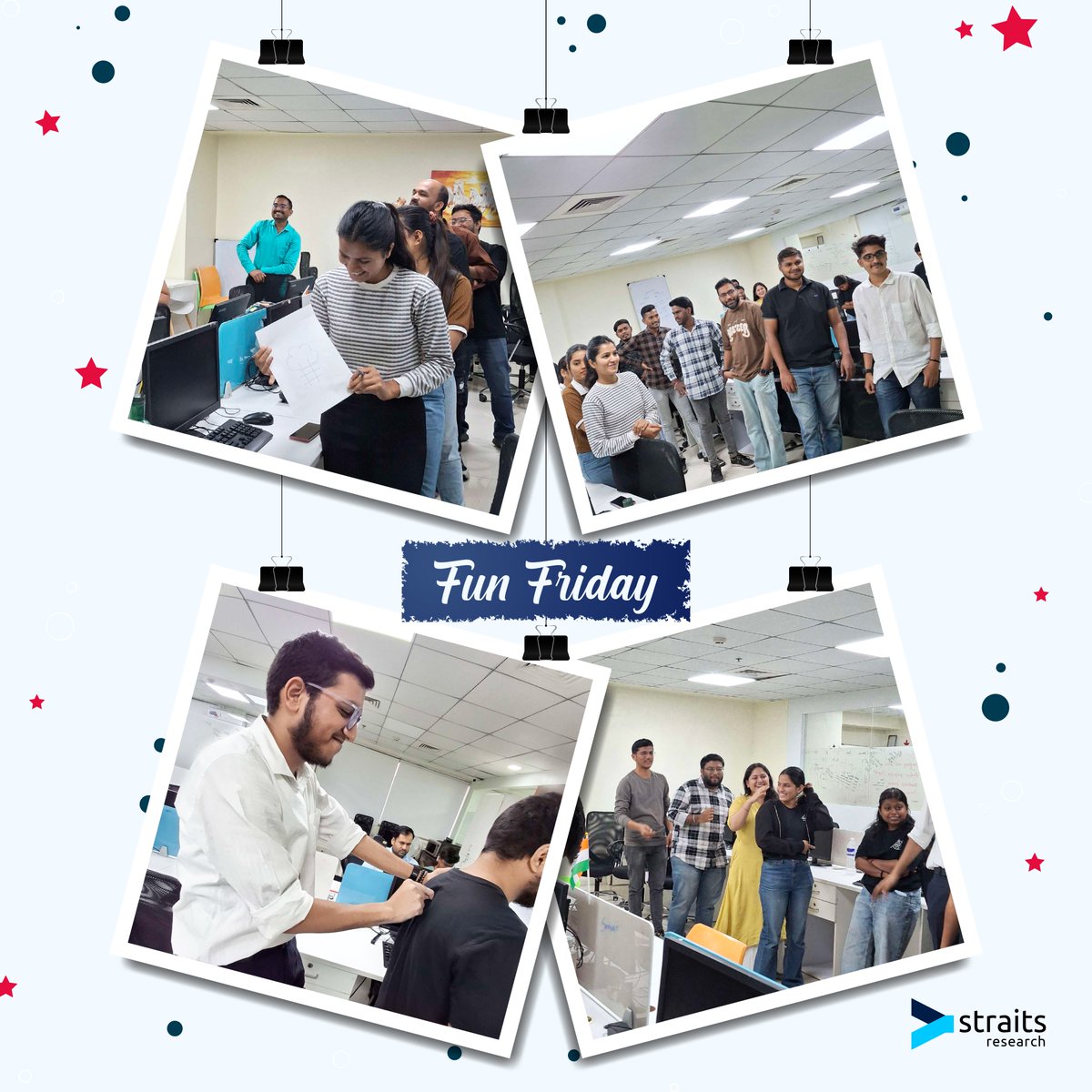 Fun Friday Moments! 

Who knew teamwork could be this artistic? Our challenge today was to pass a drawing from the last person in line to the first—on their back! 🎨Here’s to celebrating collaboration, imagination, and the little things that make Fridays special! 🖌️😊
#FunFriday