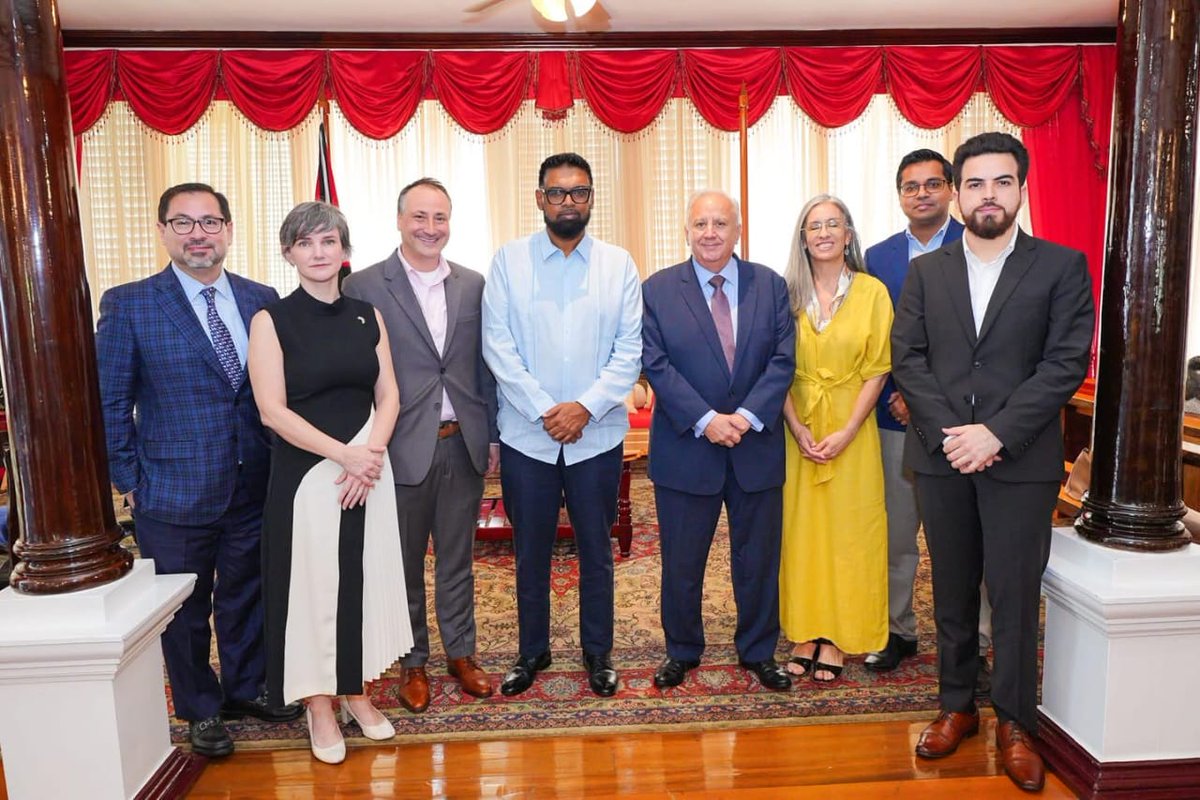 Latin America Program (@latamprog) on Twitter photo Secretary Rubio’s visit to Guyana today underscores its increasing importance to the region. During our visit last week, we had the privilege of meeting with <a href="/presidentaligy/">President Dr Irfaan Ali</a> and other officials, strengthening our partnership and identifying opportunities for collaboration. 🇬🇾 Secretary Rubio’s visit to Guyana today underscores its increasing importance to the region. During our visit last week, we had the privilege of meeting with <a href="/presidentaligy/">President Dr Irfaan Ali</a> and other officials, strengthening our partnership and identifying opportunities for collaboration. 🇬🇾