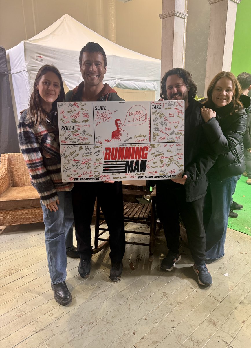 Complete Fiction Pictures (@fictioncomplete) on Twitter photo That’s a wrap on our EPIC #TheRunningMan shoot!! Gorgeous people, incredible talent. Everyone deserving of at least a day or two in their slippers now. Cannot wait for you all to see what maestro <a href="/edgarwright/">edgarwright</a> has cooked up. See you later this year. Run don’t walk!🏃♂️ That’s a wrap on our EPIC #TheRunningMan shoot!! Gorgeous people, incredible talent. Everyone deserving of at least a day or two in their slippers now. Cannot wait for you all to see what maestro <a href="/edgarwright/">edgarwright</a> has cooked up. See you later this year. Run don’t walk!🏃♂️
