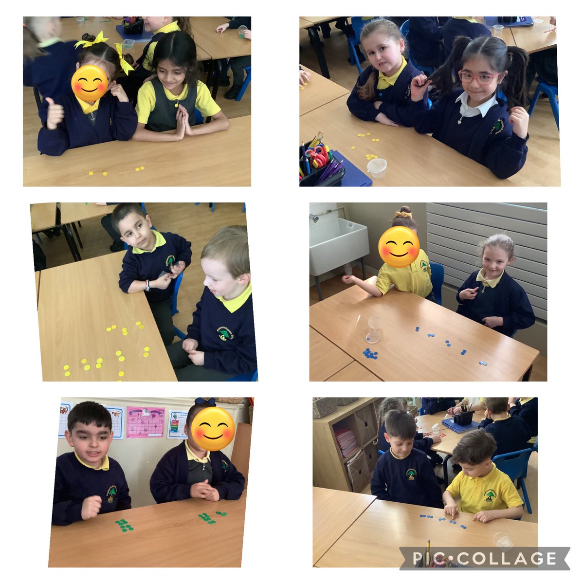MrsDRimmer's tweet photo. Our new maths topic is division. Today the children explored grouping equally @PinehurstP #PinehurstMaths https://t.co/yL0GXgvRON