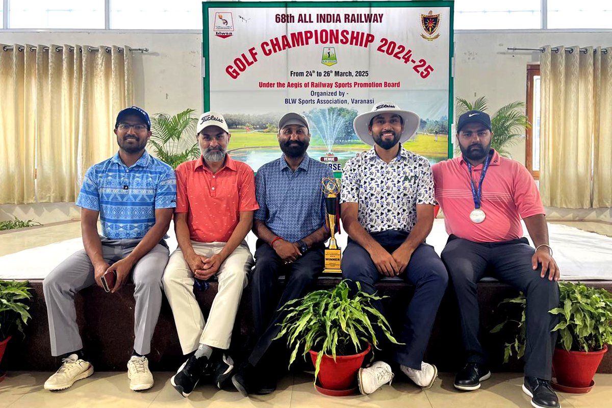 RCF KX wins 68th All India Railway Golf C’ship held at BLW, Varanasi. The RCF team comprising of  Yuvraj Singh, Ranvir Singh, Jagmohan Singh and Deepak Sharma got 428 points to win the title while Golfer Yuvraj Singh of RCF was adjudged Best Golfer of the C’ship with 135 points.