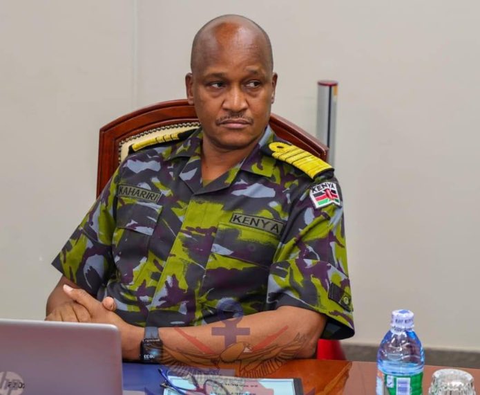 Francis Gaitho (@fgaitho237) on Twitter photo Name: Charles Muriu Kahariri
Position: Chief of General Staff <a href="/kdfinfo/">Kenya Defence Forces</a>
Offense: 1. Taking Political Sides
2. Coordinating Abductions
3. Occupying Civilian Streets
4. Absconding Oath Of Office
Number: 0793 762108 Name: Charles Muriu Kahariri
Position: Chief of General Staff <a href="/kdfinfo/">Kenya Defence Forces</a>
Offense: 1. Taking Political Sides
2. Coordinating Abductions
3. Occupying Civilian Streets
4. Absconding Oath Of Office
Number: 0793 762108