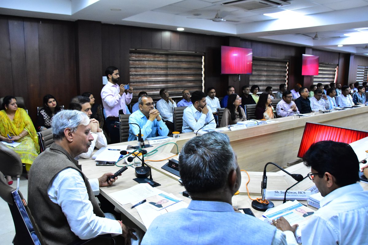 Union Minister of State (Independent Charge) for Statistics &amp; Programme Implementation and Planning, Shri Rao Inderjit Singh, Chairs District Development Coordination &amp; Monitoring Committee Meeting in Gurugram. The meeting was held at the Conference Hall of the Mini Secretariat.
