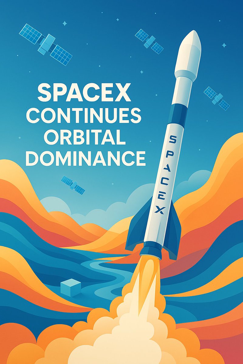 raizerfi's tweet image. SpaceX continues its orbital dominance with another successful Starlink launch, with 6000 satellite fleet ! 🎉

With Starlink alone projected to hit $15B in revenue this year SpaceX is cruising ahead in the satellite race.

A new line strengthening the company's valuation.