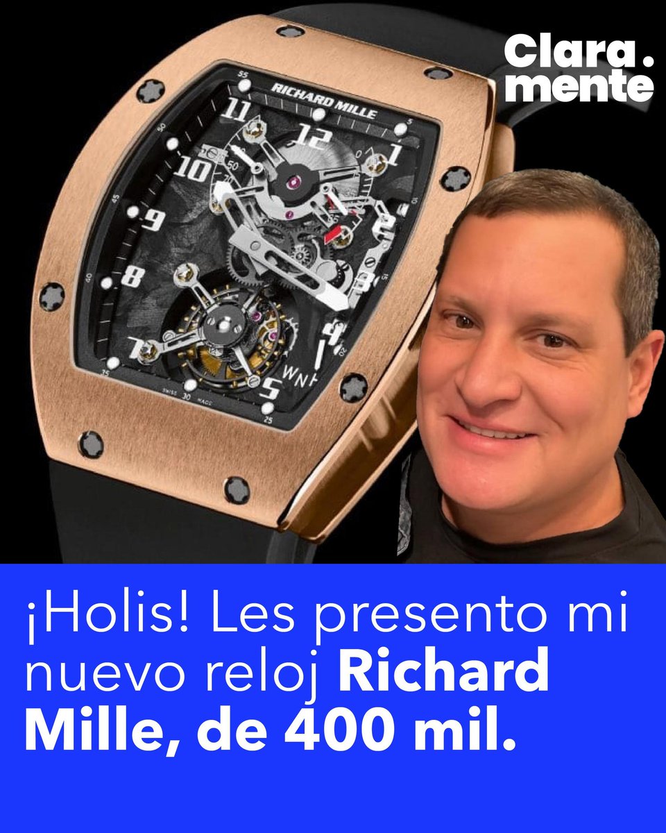 Siguen saliendo bellezas, ahora la colección de Richard Mille, diversificado, ya no son solo Rolex.