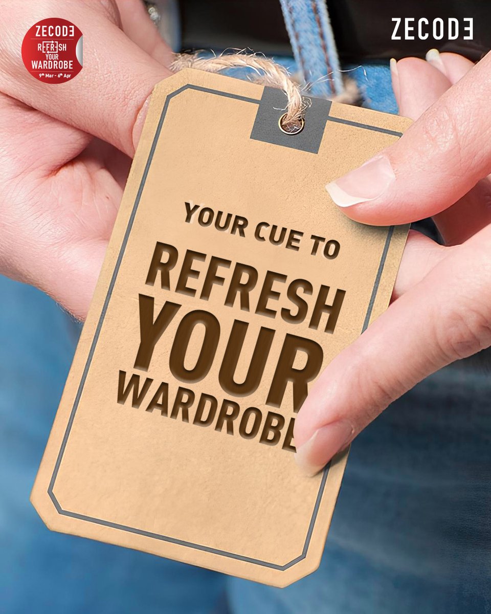 zecodeindia's tweet image. A fresh start begins with a refreshed look! ​
​
Bring in your old favourites and trade them for a brand-new vibe, only at your nearest ZECODE store.​
​
Get shopping!​
​
#ZECODE #Ugadi #RefreshYourWardrobe