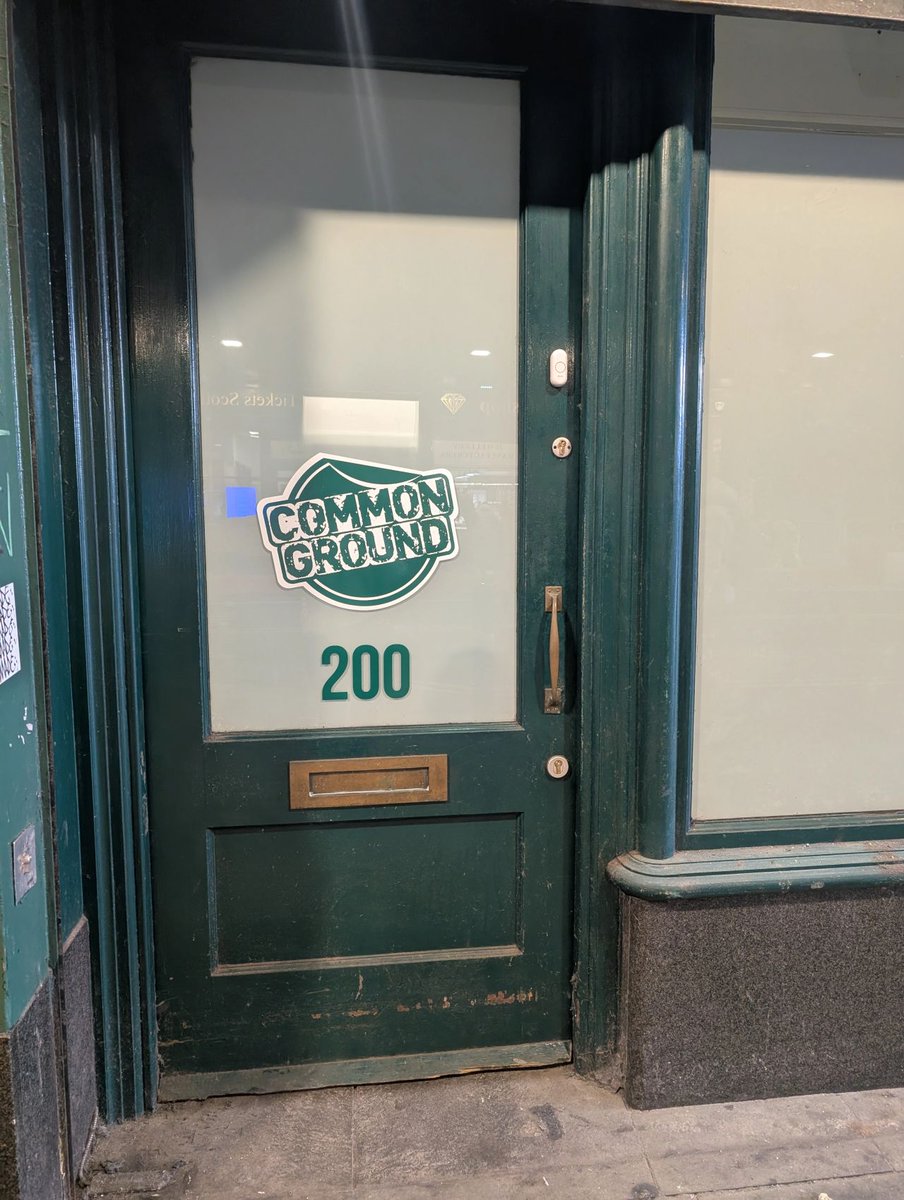 Grand opening today at 4pm! 

Common Ground is a collaborative youth project offering a safe space &amp; street outreach for young people.

200 Argyle Street, Glasgow | ⏰ Tue, Fri, Sat 4pm – 9pm