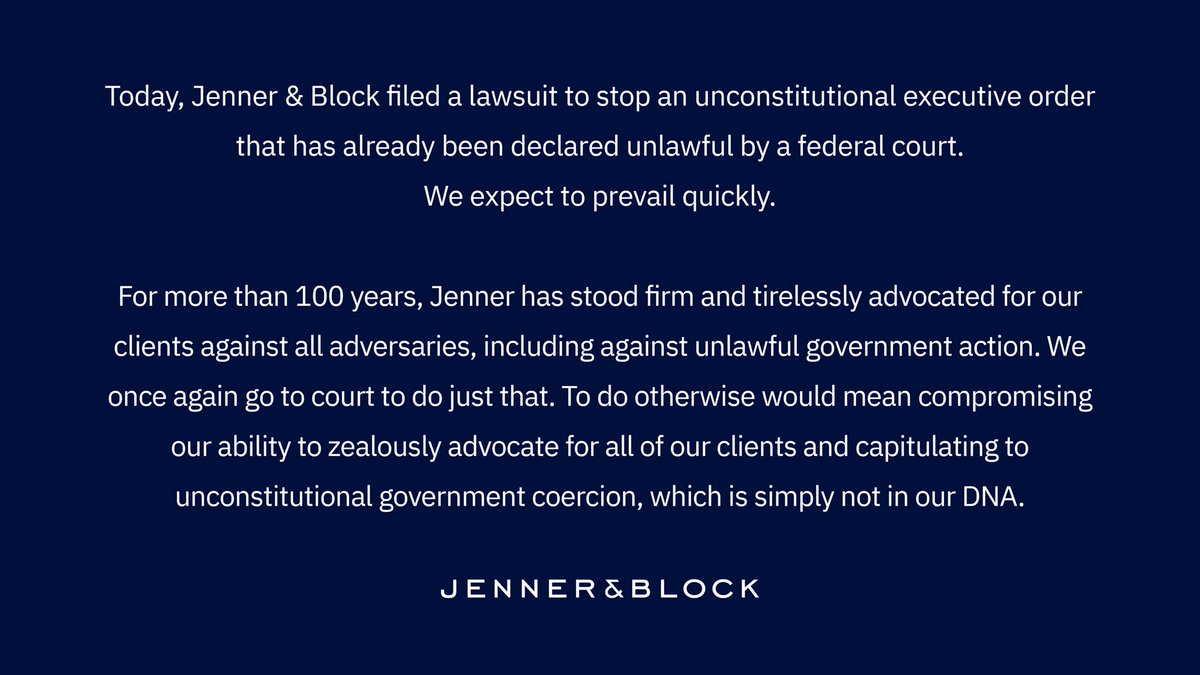 So proud to work at Jenner &amp; Block!!