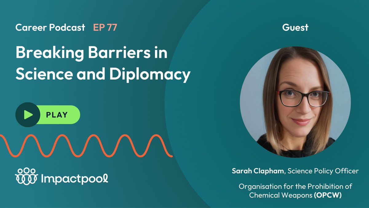 In this new podcast episode we sit down with Sarah Clapham, Science Policy Officer at the OPCW.

Sarah shares her experience navigating the worlds of science and international policy as both a woman and a neurodivergent professional.

🔗 Listen now: bit.ly/41JDQrY