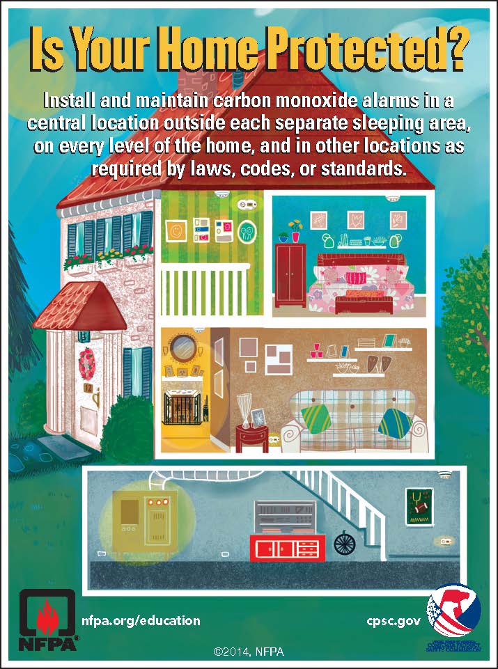 Sparky_Fire_Dog's tweet image. Do you have working CO alarms? The only way to detect carbon monoxide is with a functioning CO alarm. Proper placement, regular maintenance, and knowing the signs of CO poisoning are key to keeping your family safe. For essential safety tips, visit: nfpa.org/CO