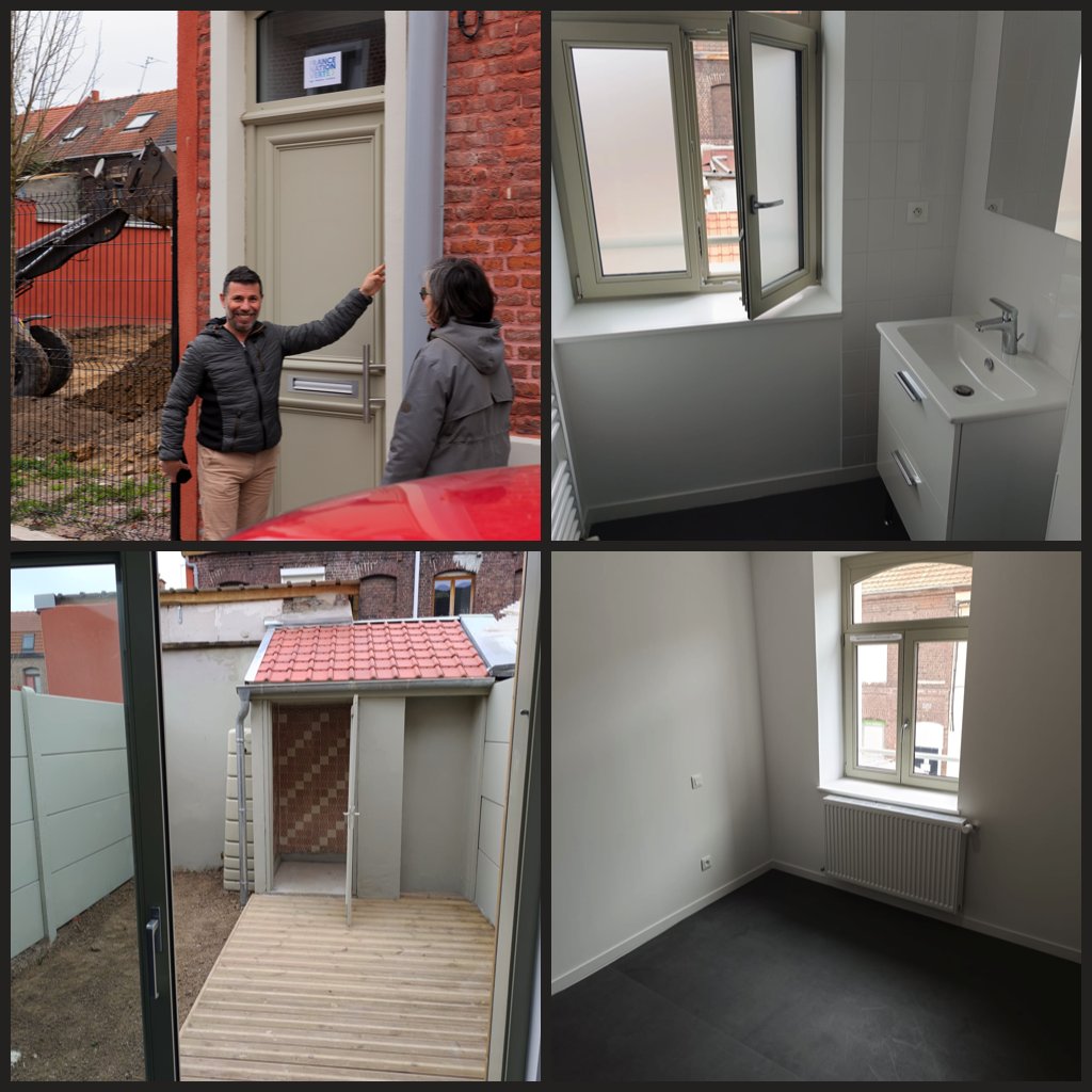 Avec <a href="/PFLazzaro/">PF LAZZARO</a> , plantation du 1er arbre 🌳 des nouveaux jardins du Pile !
4 espaces verts en création rue Jules Guesde + 2 logements rénovés inaugurés.
Aboutissement du #PMRQAD : le quartier gagne en verdure et qualité de vie.
#Roubaix #TransformationUrbaine