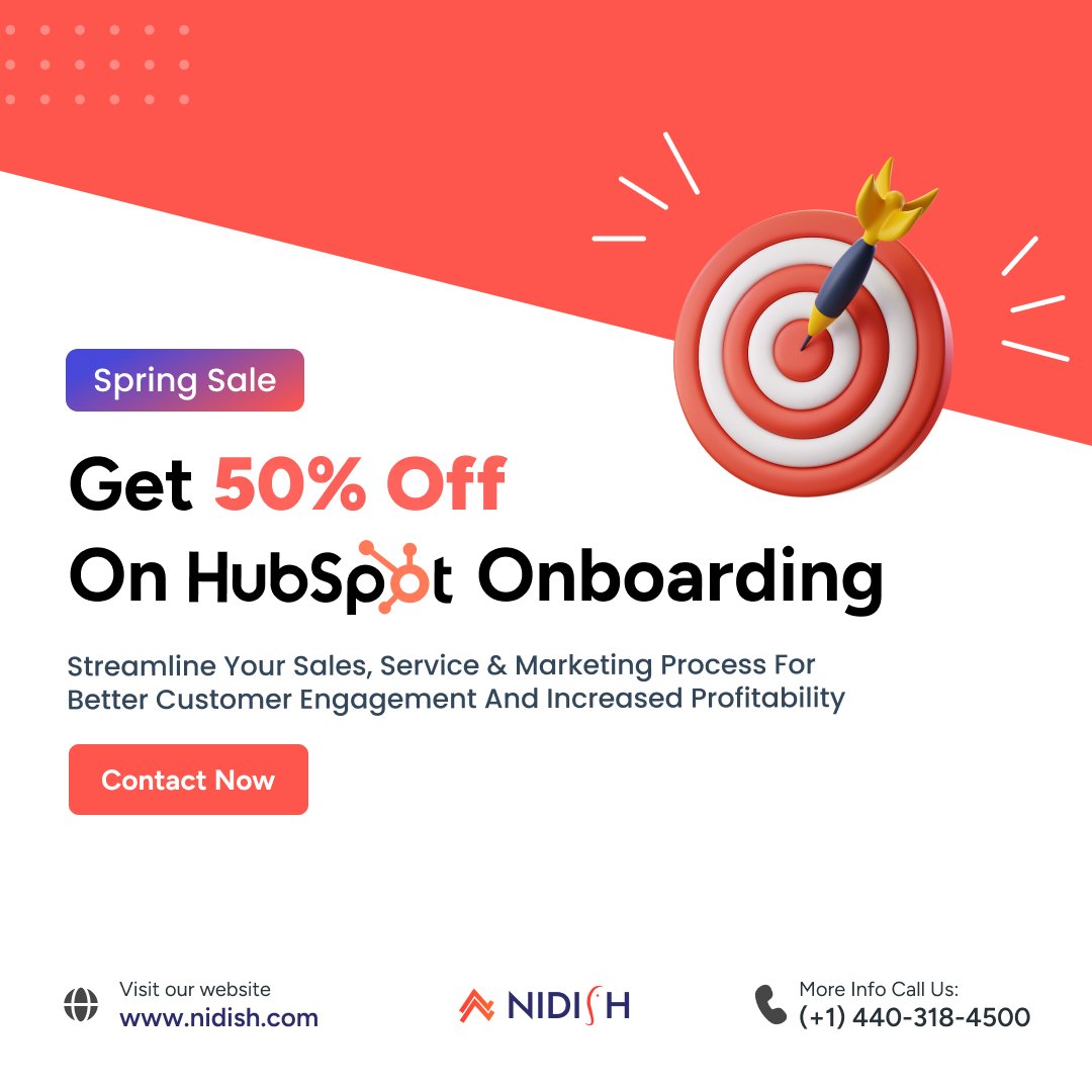 LlcNidish's tweet image. Companies using HubSpot right grow faster &amp;amp; smarter.
Let us set it up for you – at 50% OFF this Spring!

✅ Lead Capture &amp;amp; Automation
✅ Email &amp;amp; CRM Integration
✅ Custom Reports &amp;amp; Dashboards

⏳ Offer Valid for a Limited Time! 
hubs.ly/Q03dR_Jz0

#hubspot #hubspotagency