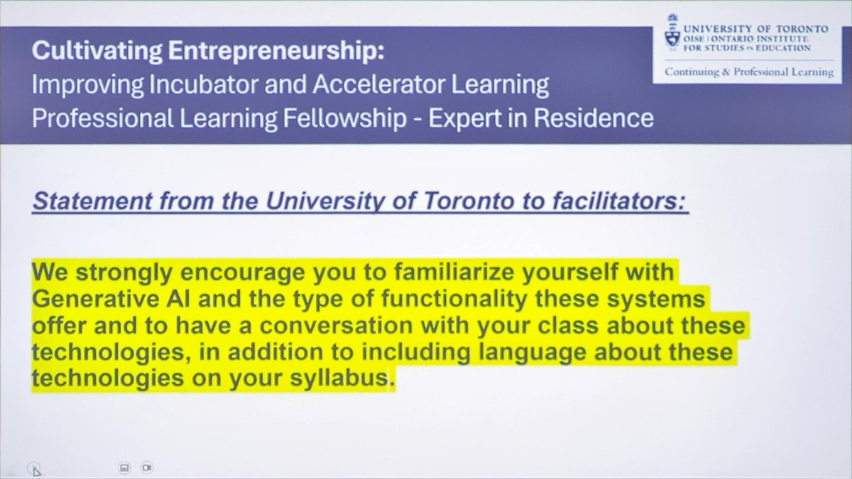 Cal Armstrong (@calarmstrong) on Twitter photo UofT tells their profs... Get with #AI and have a conversation with your class about its use.
#AIinEducation with <a href="/FCLEdu/">Fair Chance Learning</a>
#onted UofT tells their profs... Get with #AI and have a conversation with your class about its use.
#AIinEducation with <a href="/FCLEdu/">Fair Chance Learning</a>
#onted
