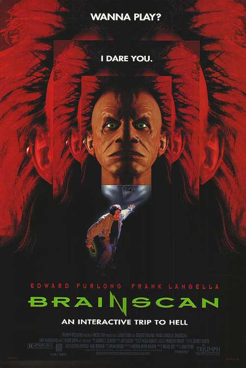 EugWSerra's tweet image. On April 22, 1994, the reality-warping horror film, BRAINSCAN was released! #Brainscan1994 #Brainscan #EdwardFurlong #FrankLangella #TRyderSmith #TheTrickster #AmyHargreaves #JamieMarsh #JohnFlynn #MichèleBarbaraPelletier #DomenicoFiore #TodFennell #DavidHemblen