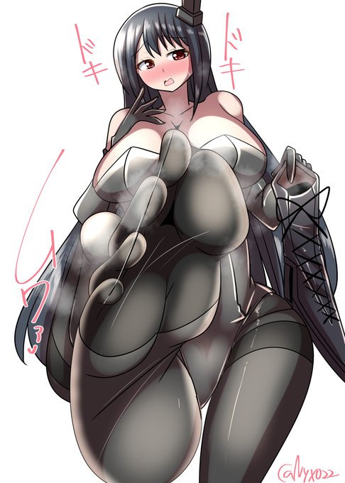 「提督……そんなに嗅がれると…少し恥ずかしいです…///」ムレムレ黒タイツ扶桑姉さま(ˇωˇ)  進水日おめでとう!(連続1848日目#艦これ版真剣お絵描き60分一本勝負_20250328 #艦これ版深夜の真剣お絵描き60分一本勝負#10000日チャレンジ #めび環んどろ#扶桑進水日 