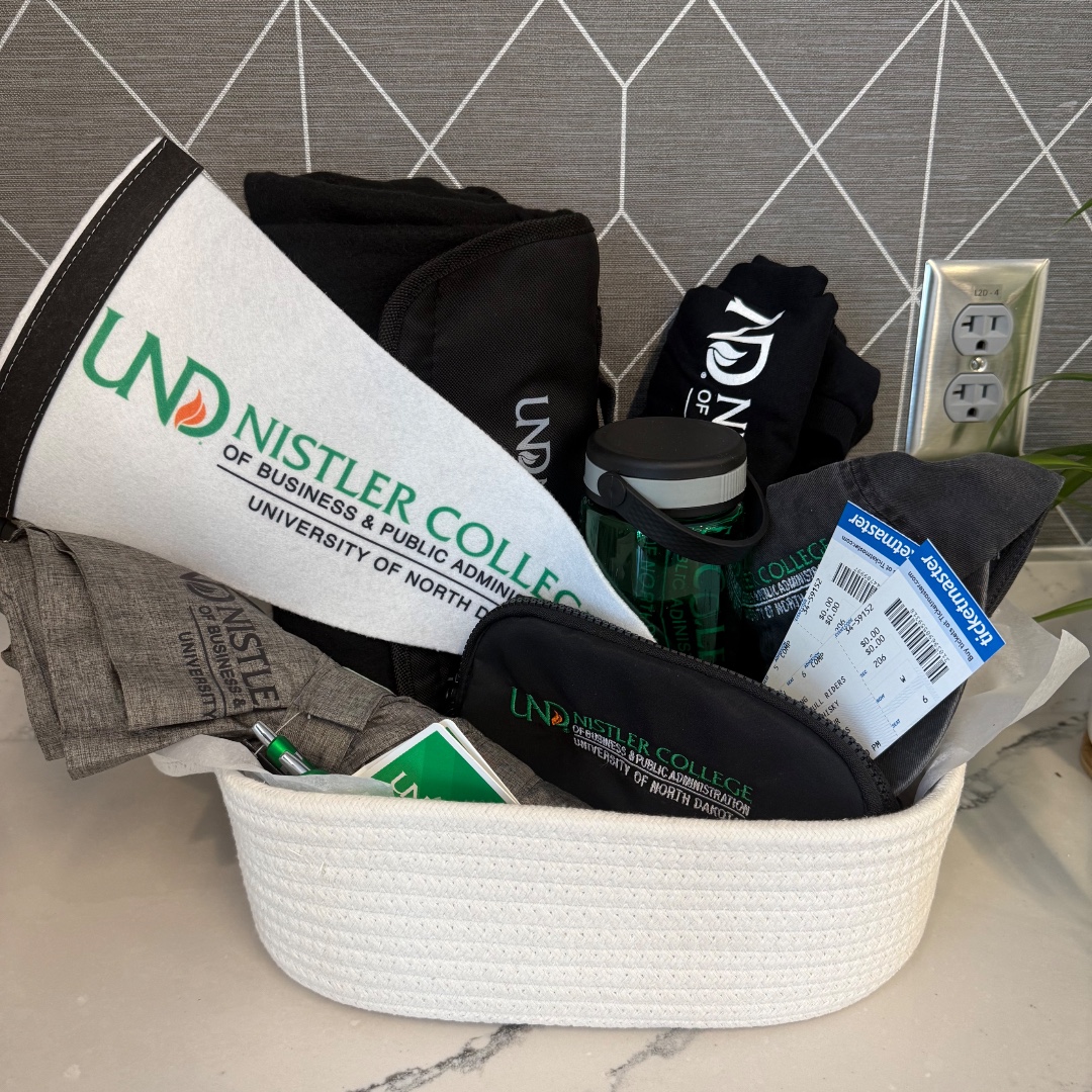 Happy We Love Our Students Week!
Day 5 @UNDbiz Basket Giveaway

We are SO excited to share our FINAL giveaway that one lucky Nistler student will win!

Head to @undbiz on Instagram to find out how you can win! 💚

#UNDbiz #UNDproud
