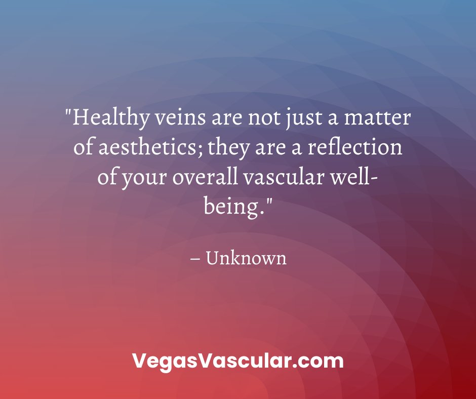 VegasVascular's tweet image. Vein health goes beyond appearance. It’s about maintaining proper circulation, reducing the risk of clotting, and supporting overall cardiovascular function. 

#VeinHealth #CirculationMatters #VegasVascularSpecialists #HeartHealth #HealthyLiving #Prevention