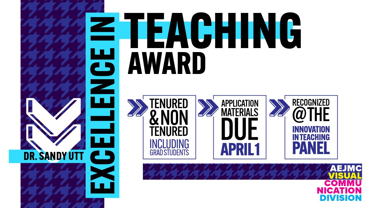 There are still a few more days to enter the Dr. Sandy Utt Excellence in Teaching Award! 

For more information and to submit, visit: form.jotform.com/240097490349159