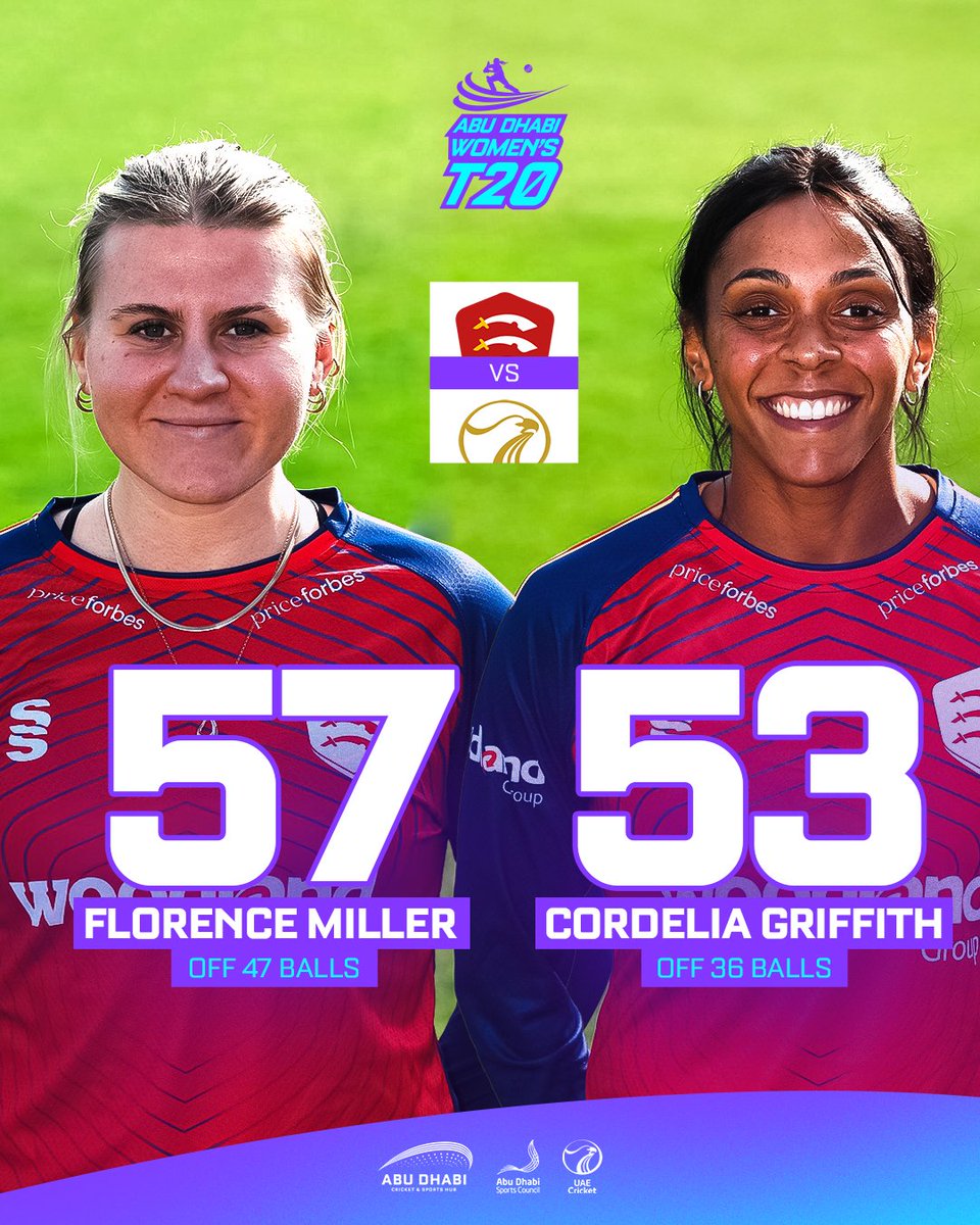 A fighting effort from <a href="/EssexWomen/">Essex Women's Cricket 🏏</a>'s dynamic duo 👏

#AbuDhabiSportsHub #EveryDayIsGameday #InAbuDhabi