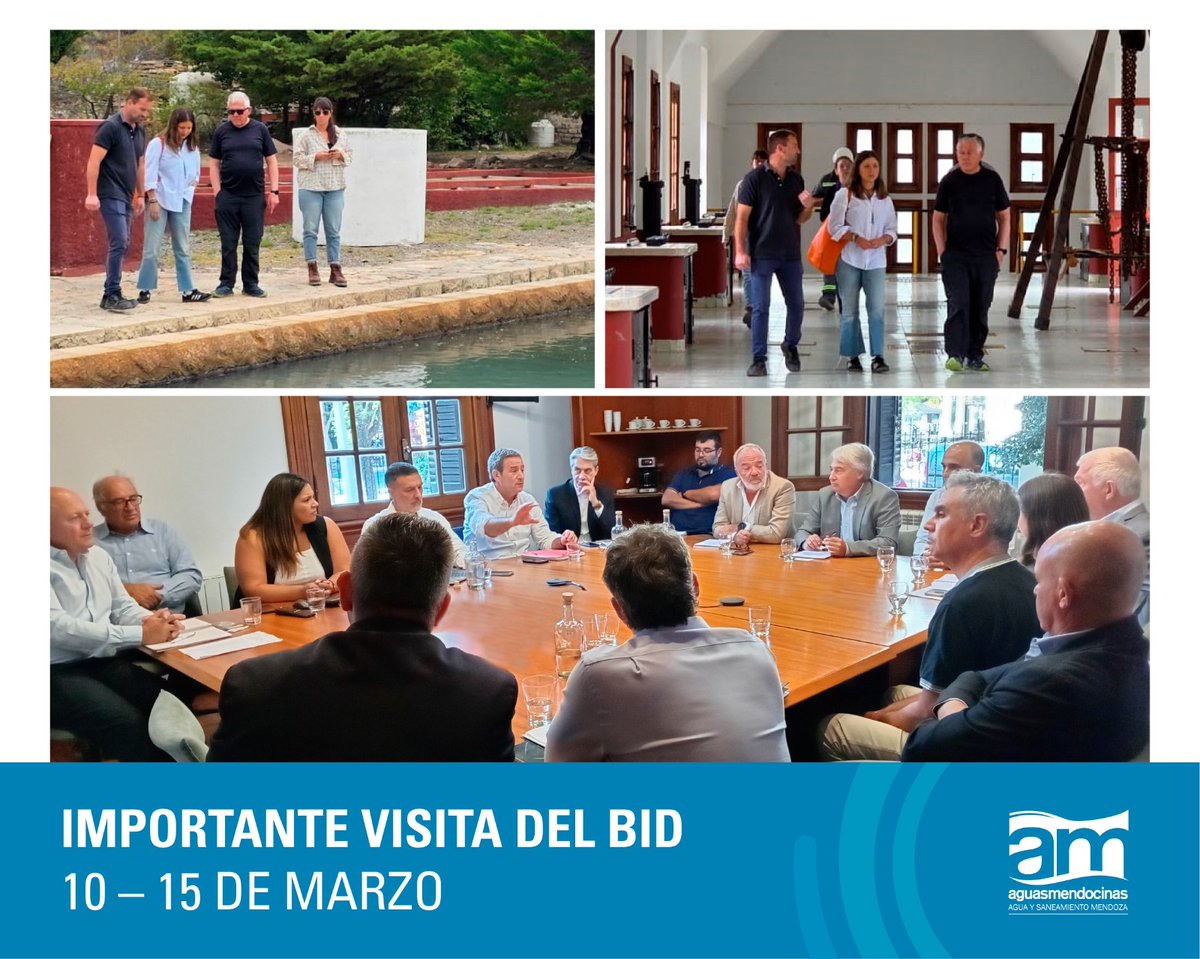 Con un enfoque integral que busca optimizar la gestión del agua, promover un uso racional y enfrentar la crisis de manera sostenible en toda la provincia, integrantes del Banco Interamericano de Desarrollo (BID) visitaron nuestra empresa. Más info 👉aysam.com.ar/bid-2025/