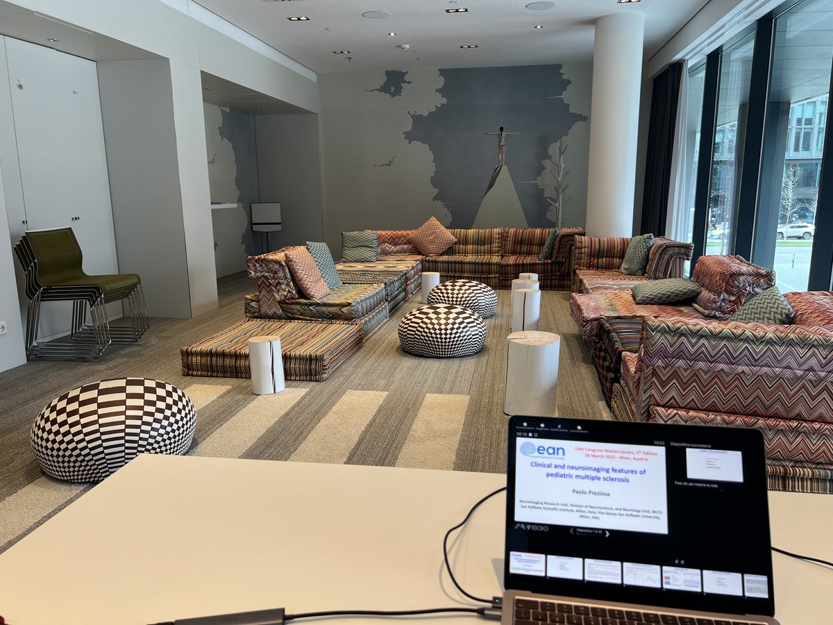 Paolo Preziosa (@paolopreziosa) on Twitter photo Ready for the EAN Masterclass in Vienna to discuss the clinical and neuroimaging features of pediatric multiple sclerosis
<a href="/EANeurology/">European Academy of Neurology</a>
#EAN #Neurology #MS #MRI #pediatric Ready for the EAN Masterclass in Vienna to discuss the clinical and neuroimaging features of pediatric multiple sclerosis
<a href="/EANeurology/">European Academy of Neurology</a>
#EAN #Neurology #MS #MRI #pediatric