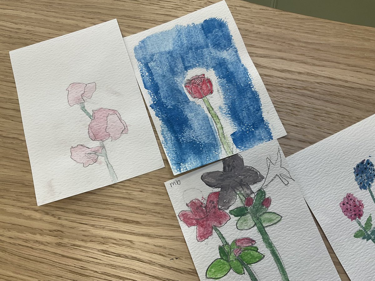 PDA_Y5's tweet image. Some of our beautiful observational drawing and watercolour paintings! ✍🏼🌷 #pdaart