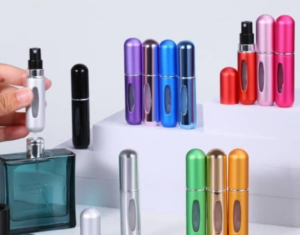 Do you own this at all?
👇🏼

It's called atomizer.

Atomisers are specialist mechanisms that mix air and liquid and compress it through a small opening to transform solutions into a fine mist. Perfume atomisers consist of a bottle with a tube connected to a nozzle, which releases
