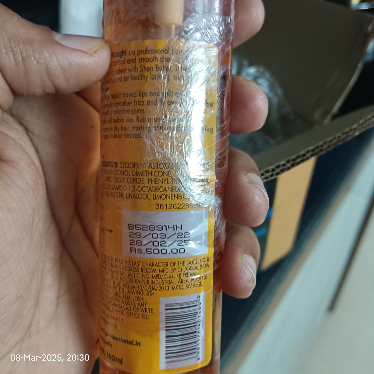 yash_agarwall's tweet photo. I have received product with tampered expiry date from #Amazon. This is scam as they erasing expiry date to fool customer. Expired product has to be discarded through proper channel but they are trying luck. BIS should raid warehouse for tampering. Order No  405-4658841-9053108 https://t.co/cOT0t6HhIR