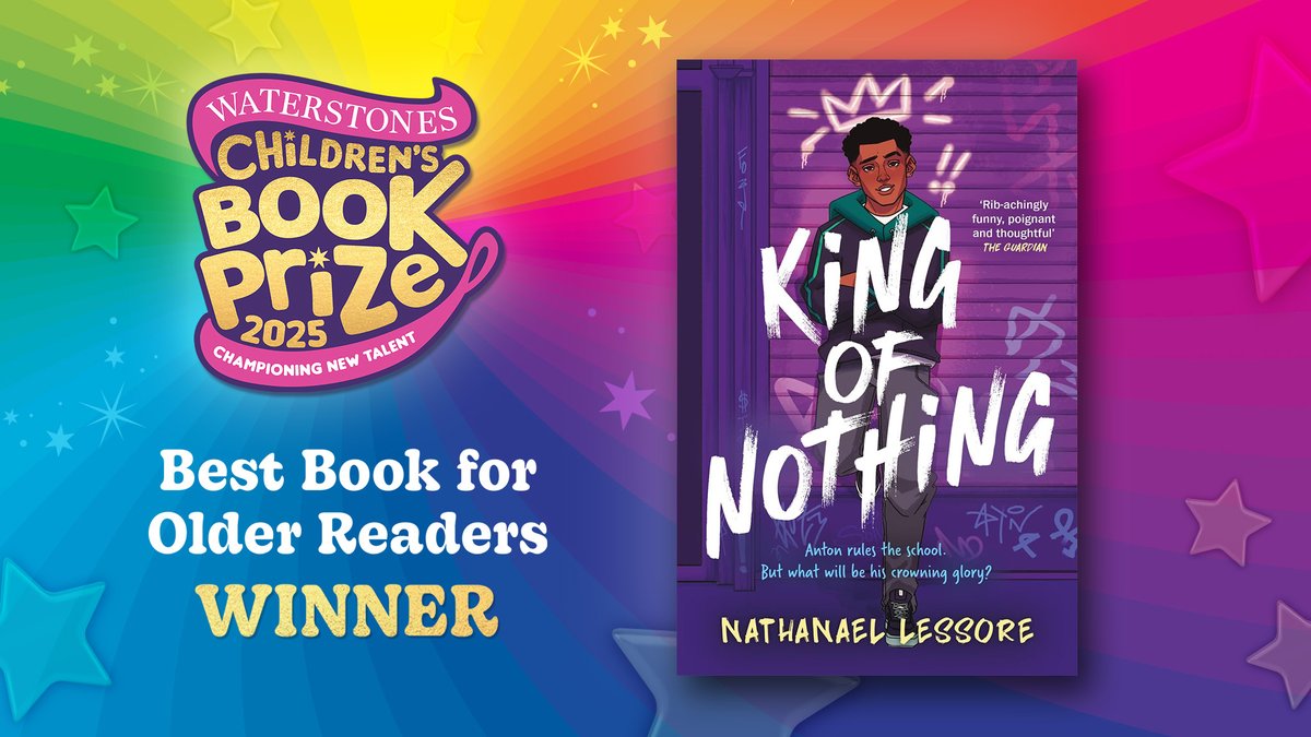 HotKeyBooks's tweet image. Huge congrats to @natelessore and all of last night&apos;s #WCBP25 winners!

Above all else, King of Nothing is a hilarious and relatable book about empathy and kindness. An important book for all teens, and getting to celebrate it in such a big way was so special 👑 @waterstones