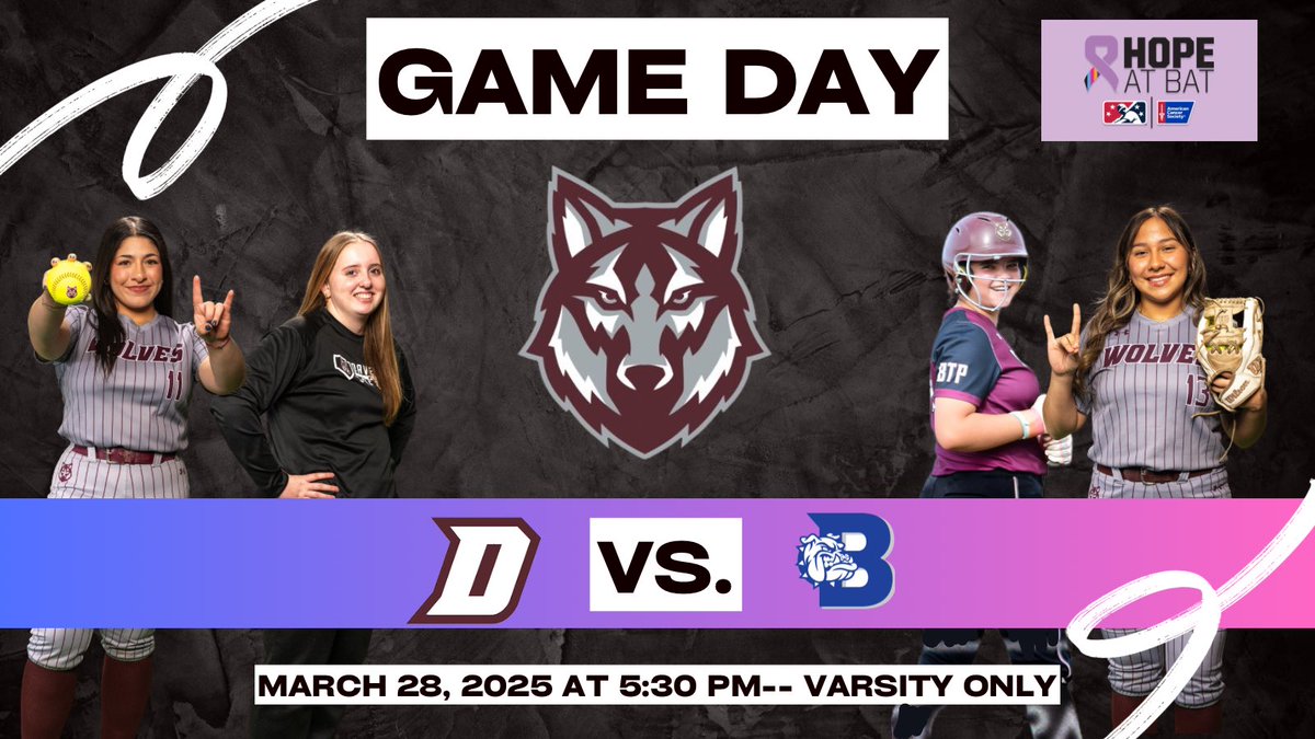 It’s game day! Help us beat the rain and Bandera at 5:30pm at BHS! #BTP #StrikeOutCancer