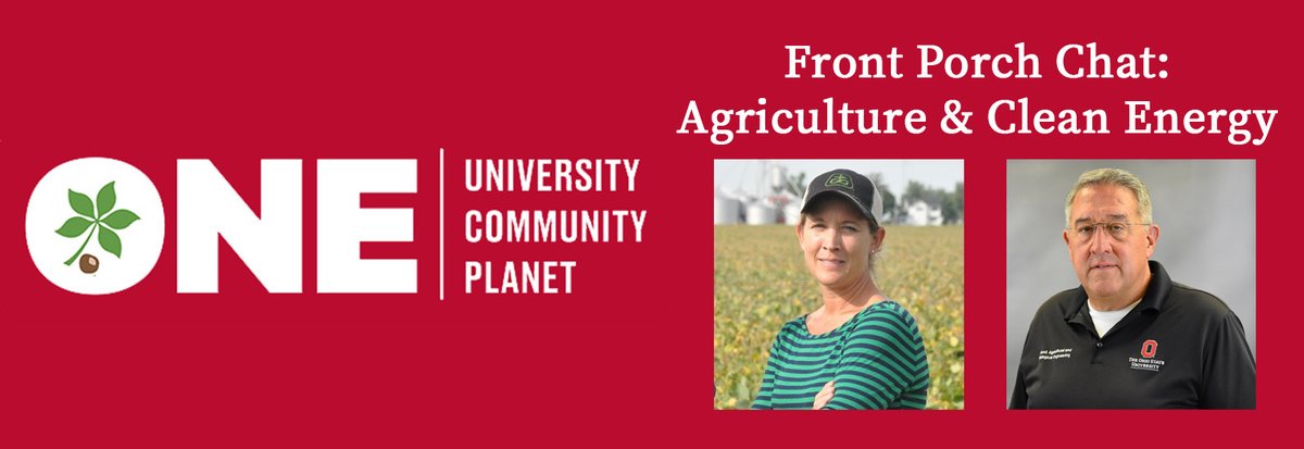Our 4/1 Front Porch Chat features Sarah Moser, Head of Farm Operations &amp; Agrivoltaics <a href="/SavionLLC/">Savion</a> &amp; Scott Shearer, Professor and Chair <a href="/OhioStateFABE/">Ohio State FABE</a> - discussing how clean energy projects can strengthen farming operations while reducing carbon footprints: si.osu.edu/frontporchchat…