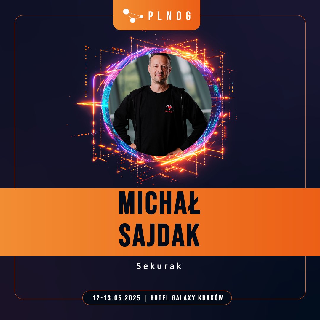 Co każdy admin powinien wiedzieć o bezpieczeństwie aplikacji webowych? Dowiecie się tego podczas prelekcji Michała Sajdaka z <a href="/Sekurak/">Sekurak</a> podczas #PLNOG2025! 
Tańsze bilety kupicie tylko do 31.03: eventory.cc/event/plnog-33…

#Sekurak #Cybersecurity #Networking