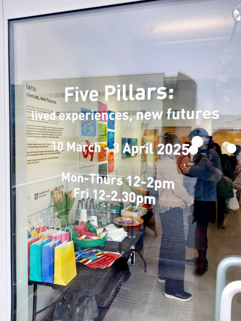 Line_Nyhagen's tweet image. Last chance to visit the Five Pillars: Lived Experiences, New Futures exhibition is next week Monday- Thurs, 31 March - 3 April @lborouniversity @LboroPR @LboroMaia @lborouniarts