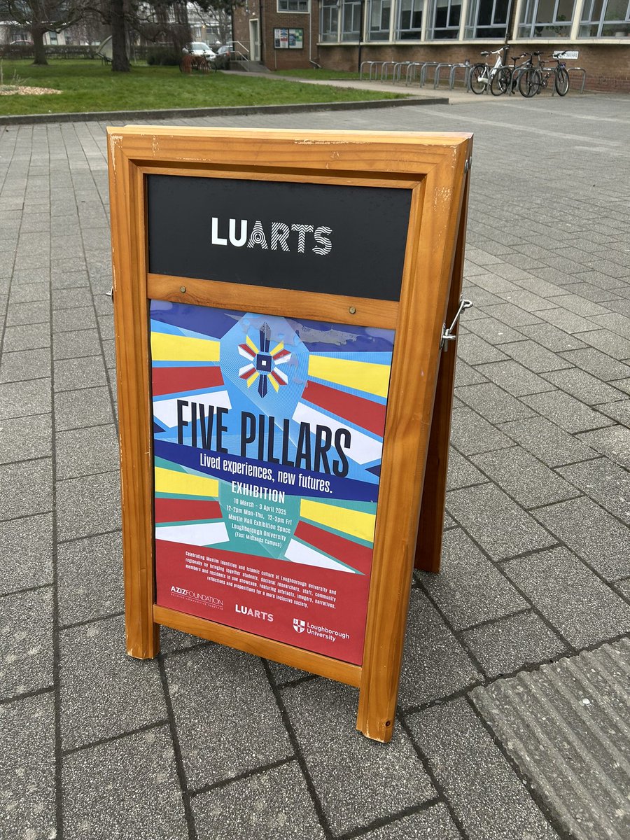 Line_Nyhagen's tweet image. Last chance to visit the Five Pillars: Lived Experiences, New Futures exhibition is next week Monday- Thurs, 31 March - 3 April @lborouniversity @LboroPR @LboroMaia @lborouniarts