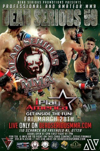jrods2008's tweet photo. I’ll be attending Dead Serious 59.
Rooting for “Remarkable” Bill Markle, Nick Pierro, &amp; Steve Carrelli. Kick ass in that cage 🥊🥊 https://t.co/UmhVVp0H0m