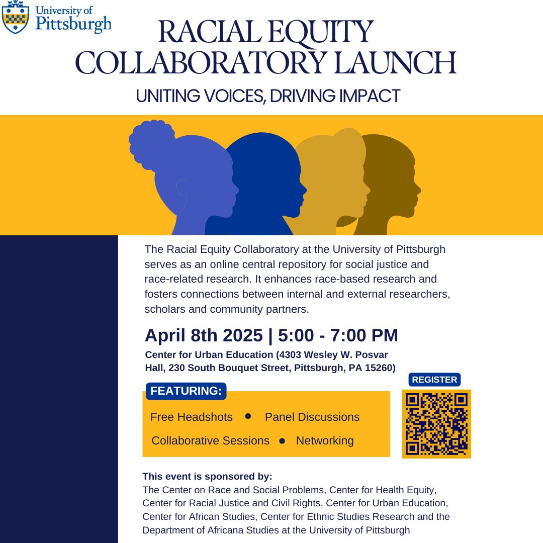 Join us for the Racial Equity Collaboratory Launch on April 8th!
 
Learn more and register here: ow.ly/REKH50Vq1RS
